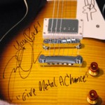 Signed electric guitar